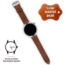 Minval Hakiki Deri Kordon 20MM ve 22MM Akıllı Pimli Gerçek Deri Kayış Saat Kordonu