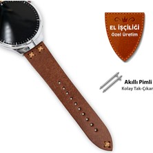 Minval Hakiki Deri Kordon 20MM ve 22MM Akıllı Pimli Gerçek Deri Kayış Saat Kordonu