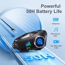 Prepare 1080P Kamera Kayıt Özellikli Motosiklet Kask Kulaklık Q-28P 32GB Hafıza Kartı Hediyeli Wireless App