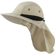 Bedava Kargo Ayarlanabilir Safari Şapkası Kırık Beyaz