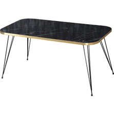 Orta Sehpa Kr Siyah Ayak Altın Bendir Tel