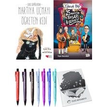 25 Muhteşem Başarı Hikayesi ve Martıya Uçmayı Öğreten Kedi 2'li Set + Hediyeli