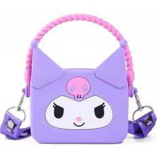 Sanrio Kawaii Kuromi My Melodi Melody Cinnamoroll Hello Kitty Silikon Çanta Cüzdan Kadın Genç Kız Çocuk Doğum Günü Hediye