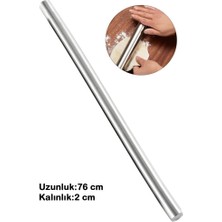 Masterchef Paslanmaz Metal 76 cm Hamur Açma Oklava