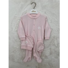 Nurcan Bebe Transfer Bulutlu Tulum Set