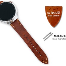 Minval Hakiki Deri Kordon 20MM ve 22MM Akıllı Pimli Gerçek Deri Kayış Saat Kordonu