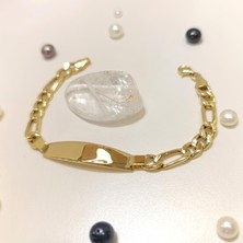 Altın Ofisi Isim Yazılabilir Çocuk Bileklik 14 Ayar Altın Hd Videolu