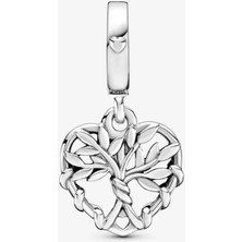 Hector Co Jewellery Kalp Aile Ağacı Sallantılı Charm