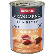 Animonda Gran Carno Sensitive Tavuklu ve Pirinçli Yetişkin Köpek Konservesi 400 gr