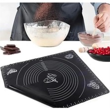 Nunum Store Silikon Ölçekli Hamur Açma Matı Baklava Börek Ekmek Mantı Erişte Hamuru Yoğurma Matı