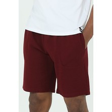 Ds Damat Waffle Şort T-Shirt Takım Bordo
