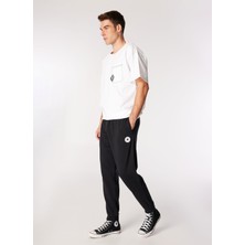 Converse Siyah Erkek Lastikli Bel Regular Fit Eşofman Altı Core Chuck Patch Pant Ft Black