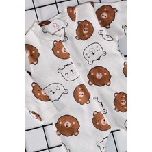Bebeciburada Panda Baskılı Fitilli Bebek Tulum