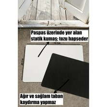 Karmat Şans Yoncası, Yeşil Çiçek, Desenli Dekoratif Kapı Önü Paspası, Dijital Baskı Paspas