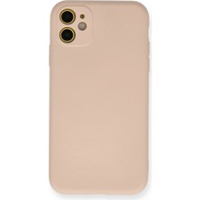 Fair City Ceptetrend iPhone 11 Kılıf Nano Lansman Içi Kadife Silikon - Pudra