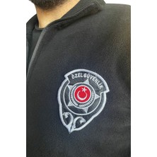 Selçuklu Plus 3 Cepli Özel Güvenlik Arma ve Baskılı Kışlık Polar