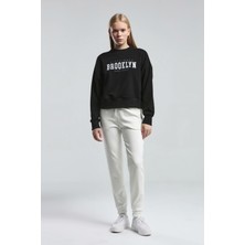 Benmanaj Kadın Siyah Sweatshirt