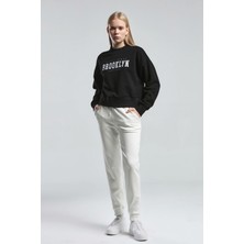 Benmanaj Kadın Siyah Sweatshirt