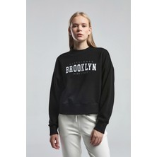 Benmanaj Kadın Siyah Sweatshirt