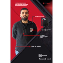 Selçuklu Plus 3 Cepli Özel Güvenlik Arma ve Baskılı Kışlık Polar