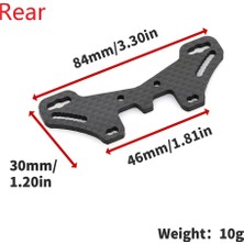 Praise6 Karbon Fiber Arka Şok Kulesi Plaka 54633 Tamiya TT02S TT02SR Tt-02 Tip-S Tip-Sr Rc Araba Yükseltme Parçaları (Yurt Dışından)