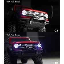 Praise6 LED Işık Sistemi Ön ve Arka Lamba Grubu Traxxas Trx4 2021 Bronco 1/10 Rc Paletli Araba Dönüş Sinyalleri Fren Lambaları (Yurt Dışından)