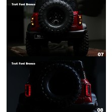 Praise6 LED Işık Sistemi Ön ve Arka Lamba Grubu Traxxas Trx4 2021 Bronco 1/10 Rc Paletli Araba Dönüş Sinyalleri Fren Lambaları (Yurt Dışından)