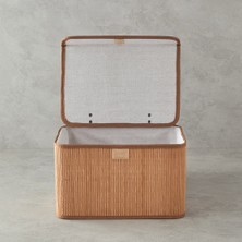 English Home Hardwood Bambu Saklama Kutusu Kahverengi 33X23X20 cm Dekoratif ve Kullanışlı