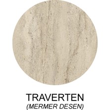 Marin Tv Ünitesi Tv Sehpası 180 cm Traverten ( Mermer Desen )