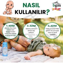 star baby Bebek Pudrası 3x 100GR Serpme Mavi Nem Önleyici Yumuşatıcı ve Ferahlatıcı Pudra