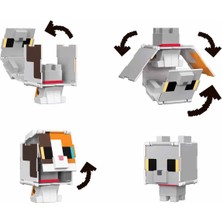 Mattel Minecraft Flipping' Figs 2in1 Dönüşen Figür HTL43 - Calico Cat ve British Shorthair Cat