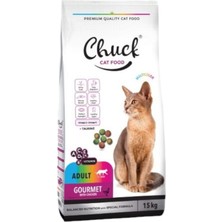 Chuck Gourmet Renkli Taneli Yetişkin Kedi Maması - Chuck Gurme Kuru Kedi Maması - 15 kg