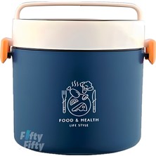 Vagonlife Tek Kat Yuvarlak Bento Lunch Box Ofis-Okul Için Yeni Nesil Sefer Tası -FFLBOX5431KAT