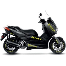 Yamaha Xmax Neon Sarı Monster Energy Sticker Etiket Modeli