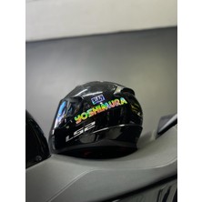 Yoshimura Logolu Hologram Motosiklet Kask Sticker Etiket Modeli