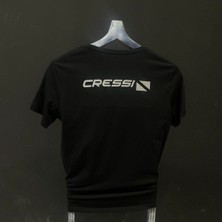 Motiker Cressi Sponsor Markalı Siyah T-Shirt Modeli