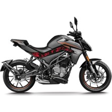 CF MOTO NK 250 Duman Kırmızı Orta Sticker Etiket Modeli 2023 Uyumlu Kırmızı