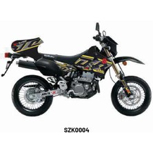 Suzuki Drz 400 "black & Yellow" Tasarım Motosiklet Sticker Etiket Kaplama Modeli