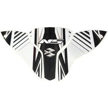 Bajaj Pulsar NS200 Ön Cam Kafa 3 Parça Baskılı Motosiklet Sticker Kaplama Etiket Modeli Beyaz