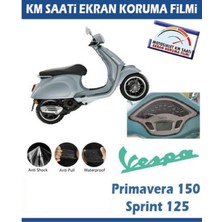 Piaggio Vespa Primavera 150/SPRINT 125 Motosiklet Ekran Km Koruyucu