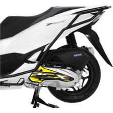 Honda Pcx Sticker Radyator Kapağı Kaplama Koruma Etiket Modeli Parçalı Desen Sarı