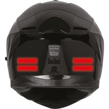 Kırmızı Reflective (Reflektif) Sticker Paketi 8'li Otomobil Motosiklet Reflektif Parlayan Sticker Etiket Modeli