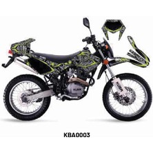 Kuba Black Cat Motif Tasarım Motosiklet Sticker Etiket Kaplama Modeli