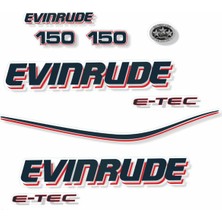 Evinrude 150 Hp Tekne Sticker Etiket Modeli