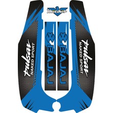 Bajaj NS200 Şase Mavi Sticker Etiket Modeli