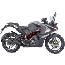 Bajaj RS200 Monster Siyah Kırmızı Sticker Etiket Modeli