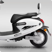 Evrensel Motosiklet Kesikli Üçgen Sticker Etiket Modeli Siyah