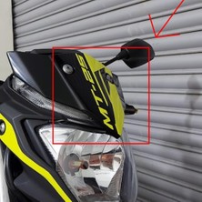 Mt-25 Ön Cam Motosiklet Sticker Etiket Modeli  Neon Sarı