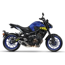 Yamaha MT09 Yazılı Yan Ön Grenaj Neon Sarı Sticker Etiket Modeli