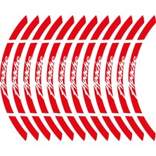 Tvs Apache Jant Sticker Etiket Modeli Kırmızı